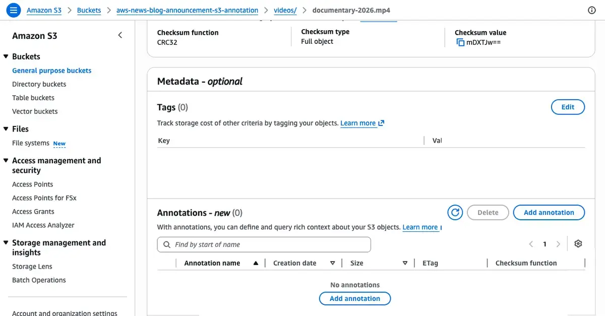 Attach Rich Context to Stored Objects