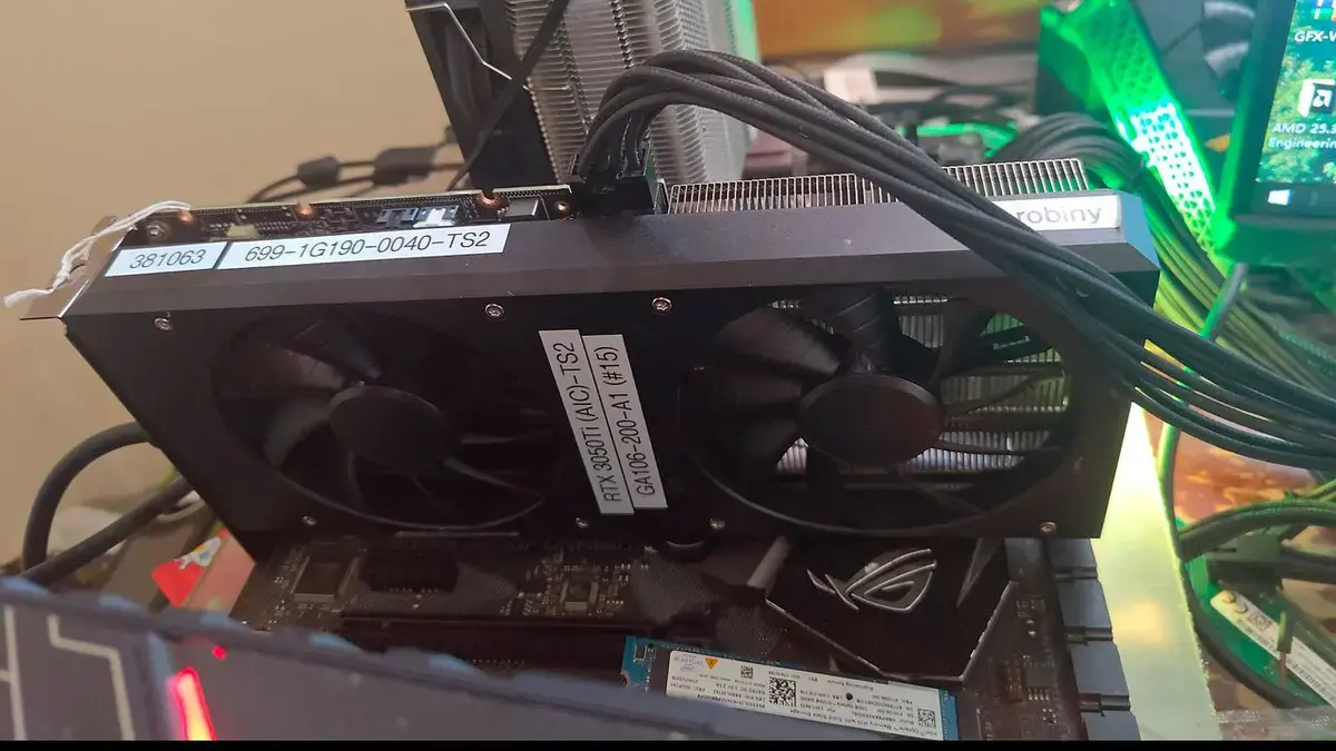 Unreleased RTX 3050 Ti Engineering Sample Exposed