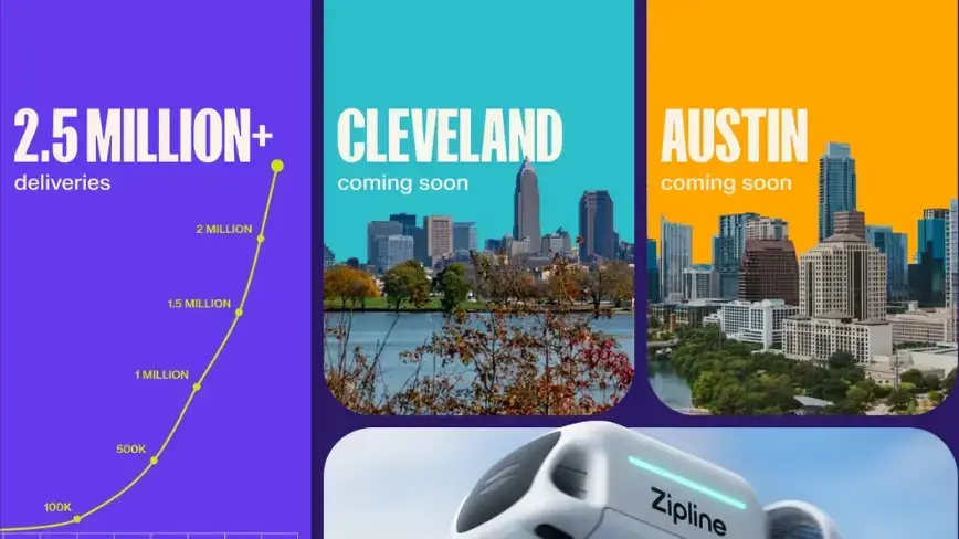 Zipline Launches Healthcare Drone Delivery