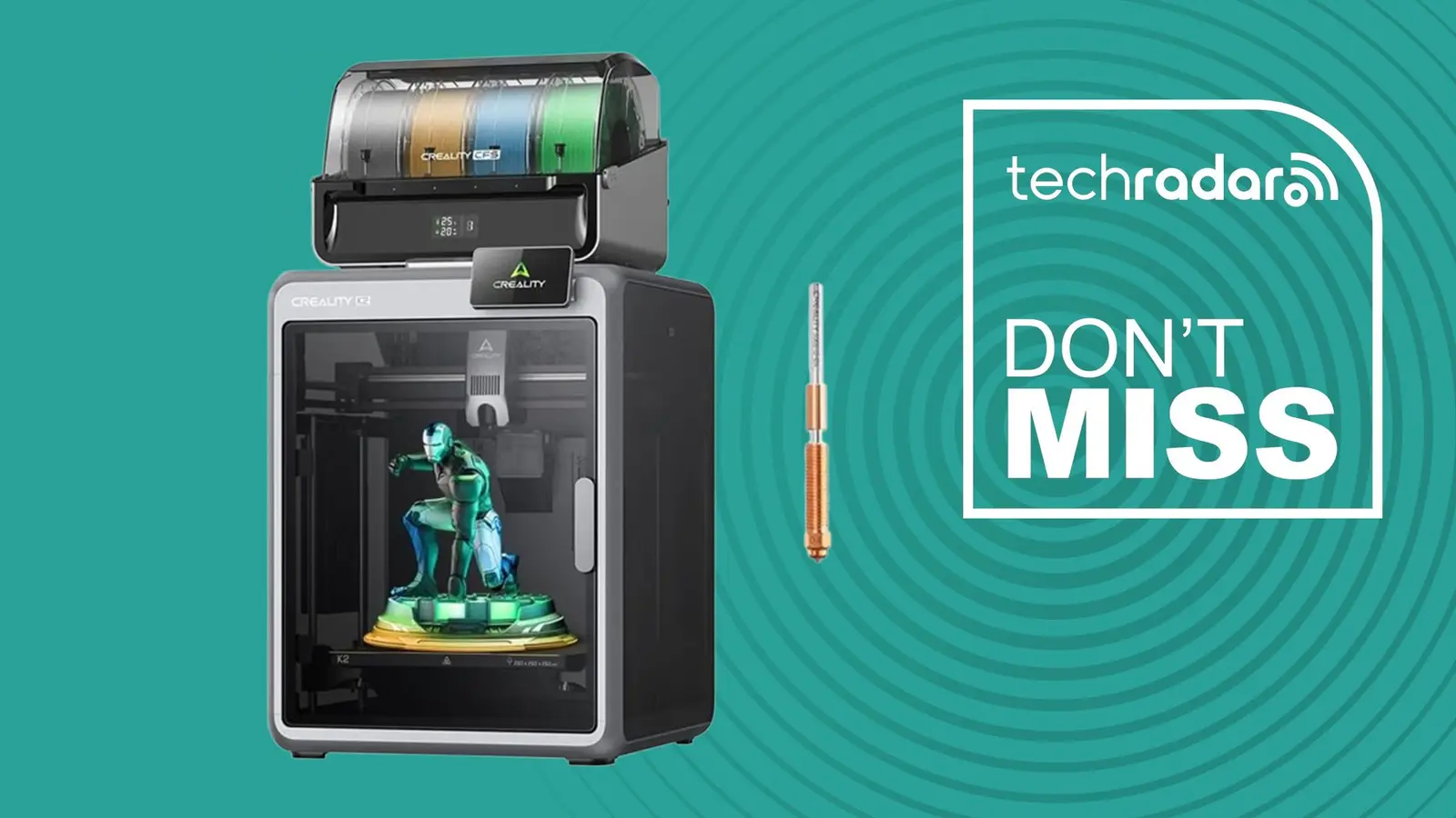 Creality K2 Combo 16-Color 3D Printer Hits $584 on Amazon
