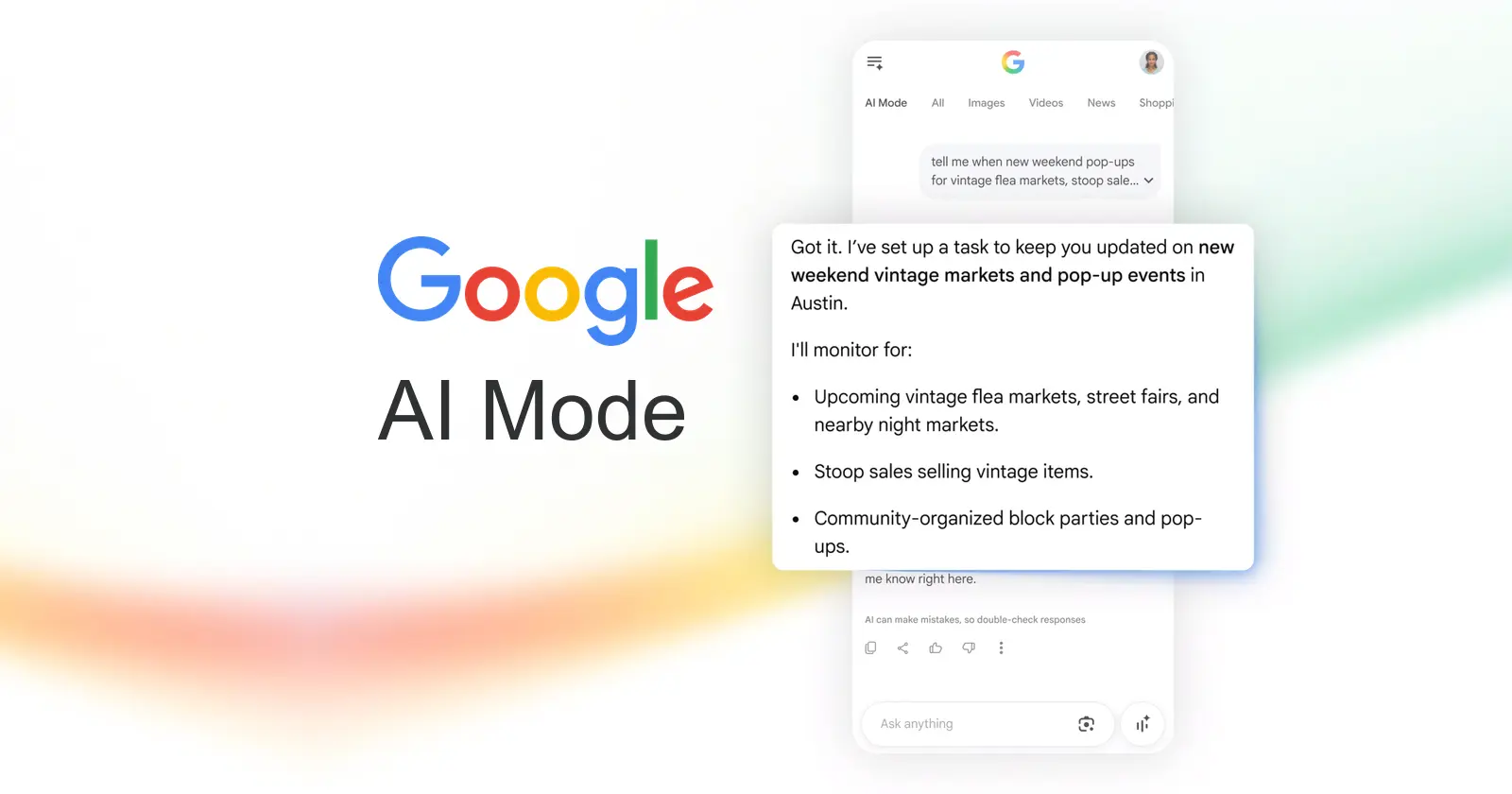 Google Expands AI Mode Information Monitoring to Global User Base