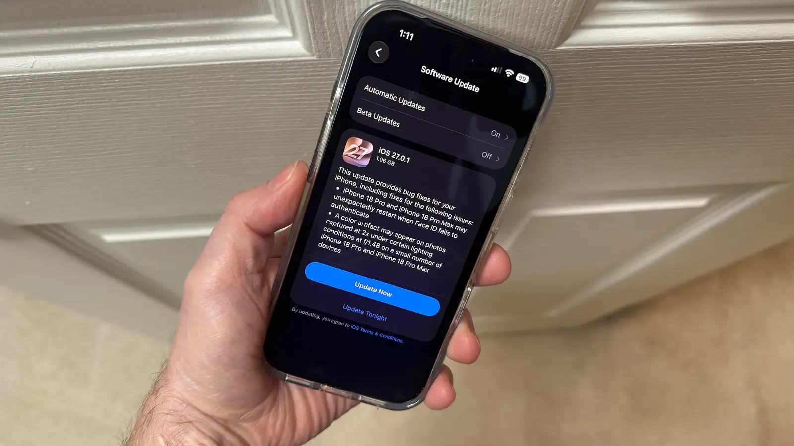 Why did my iPhone 18 Pro freeze when using Face ID?
