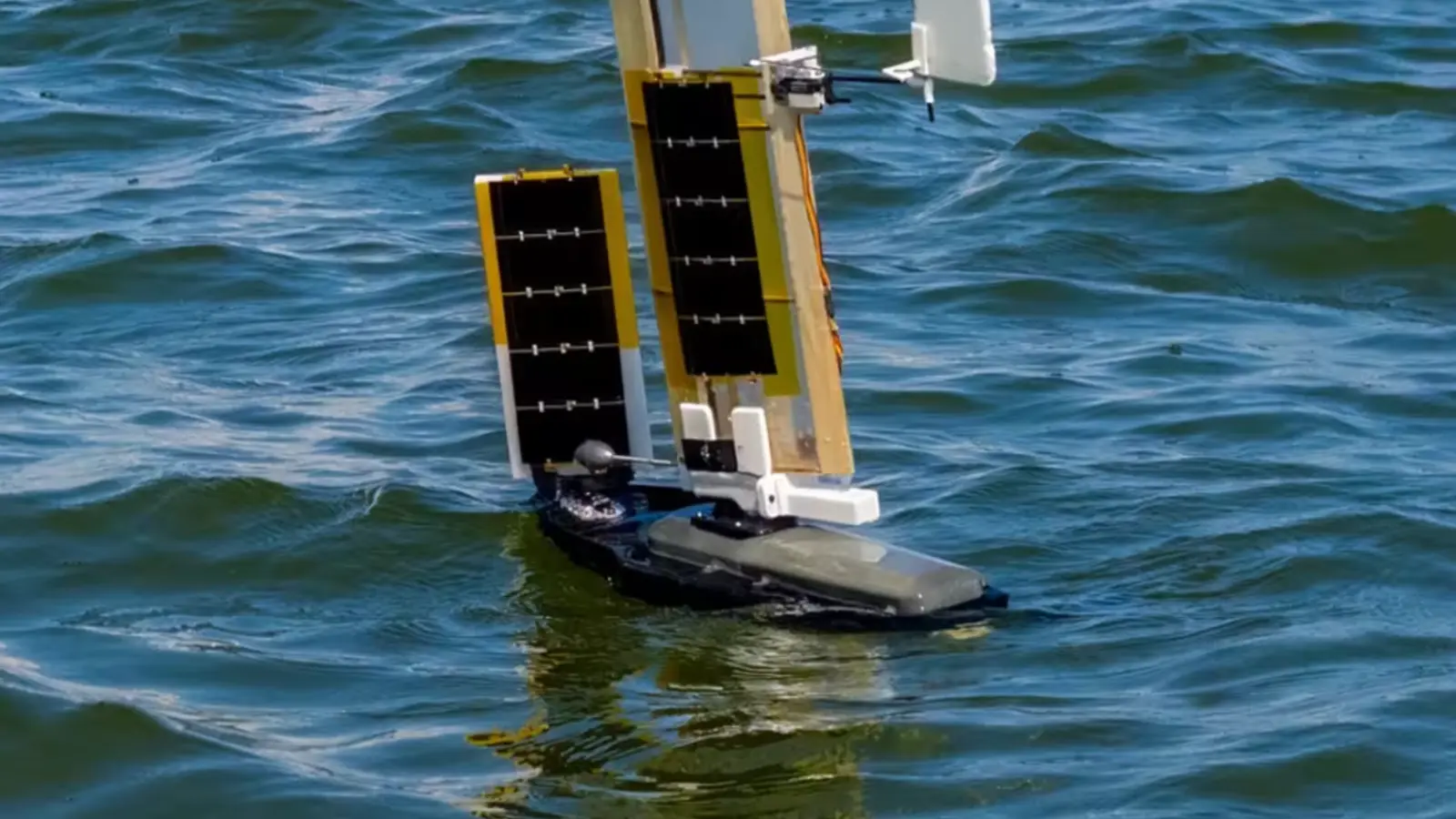 Innovative Sailboat Drone Deployed from Aircraft for Maritime Missions